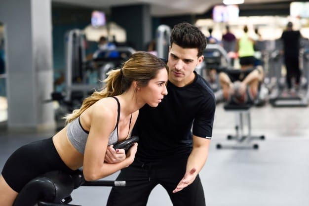 pelatihan pria gym otot wanita
