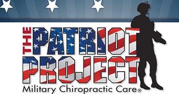 blog illustration of silhouette of soldier with the words the patriot project made to look like an american flag