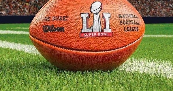 blog picture of super bowl LI ball on field