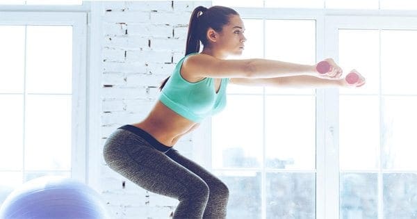 blog picture of woman doing squats