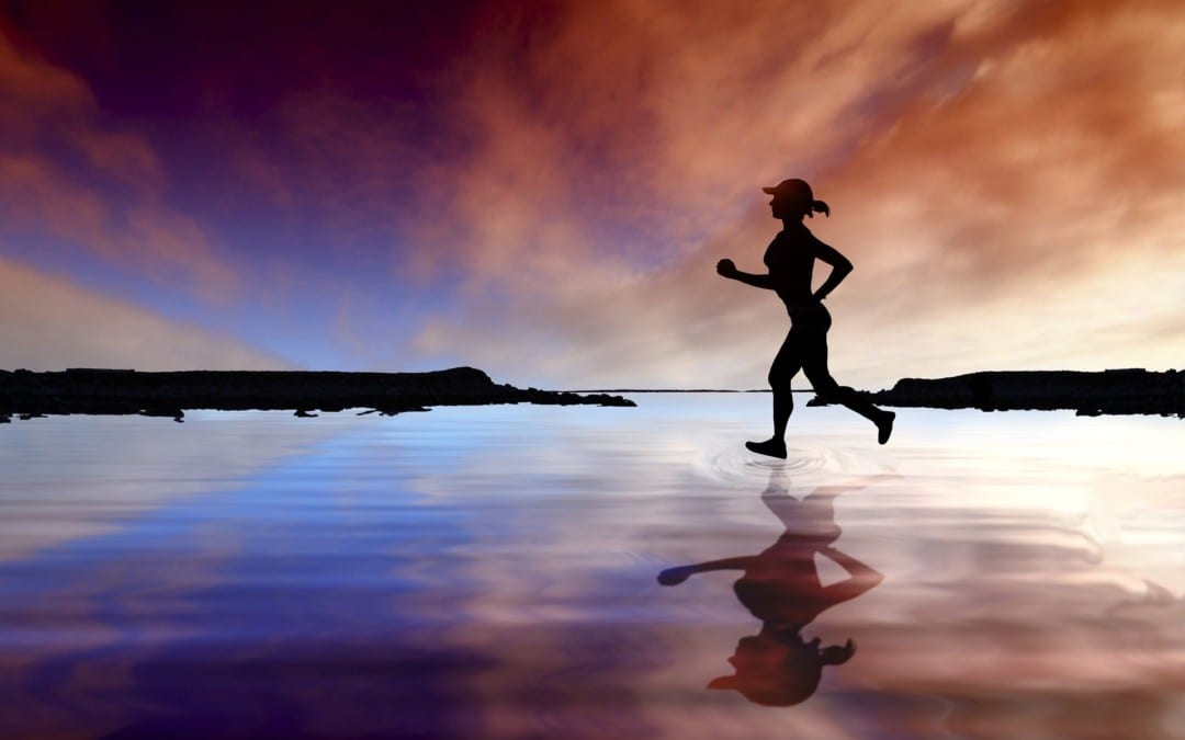 blog picture of woman running on beach