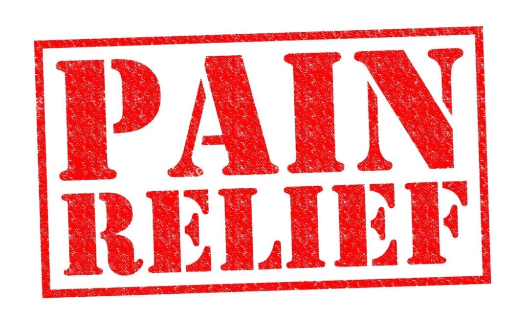 blog picture that reads pain relief