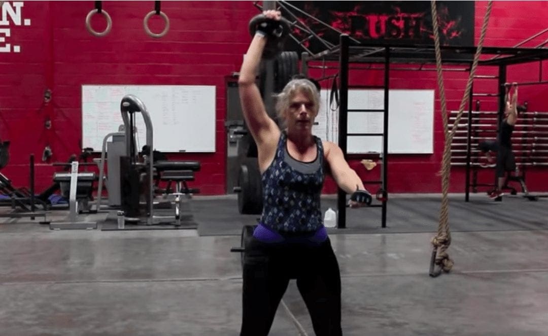 Push as Rx client kettlebell training
