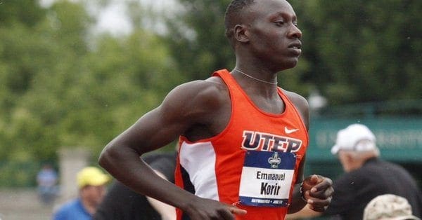 Korir de UTEP, Saruni Avanza aos 800 m finais