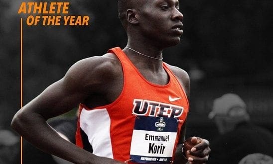 Gihatagan sa Korir sa UTEP ang C-USA Athlete of the Year